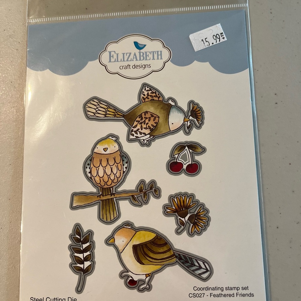 Featherd friends die cuts. Elizabeth craft designs